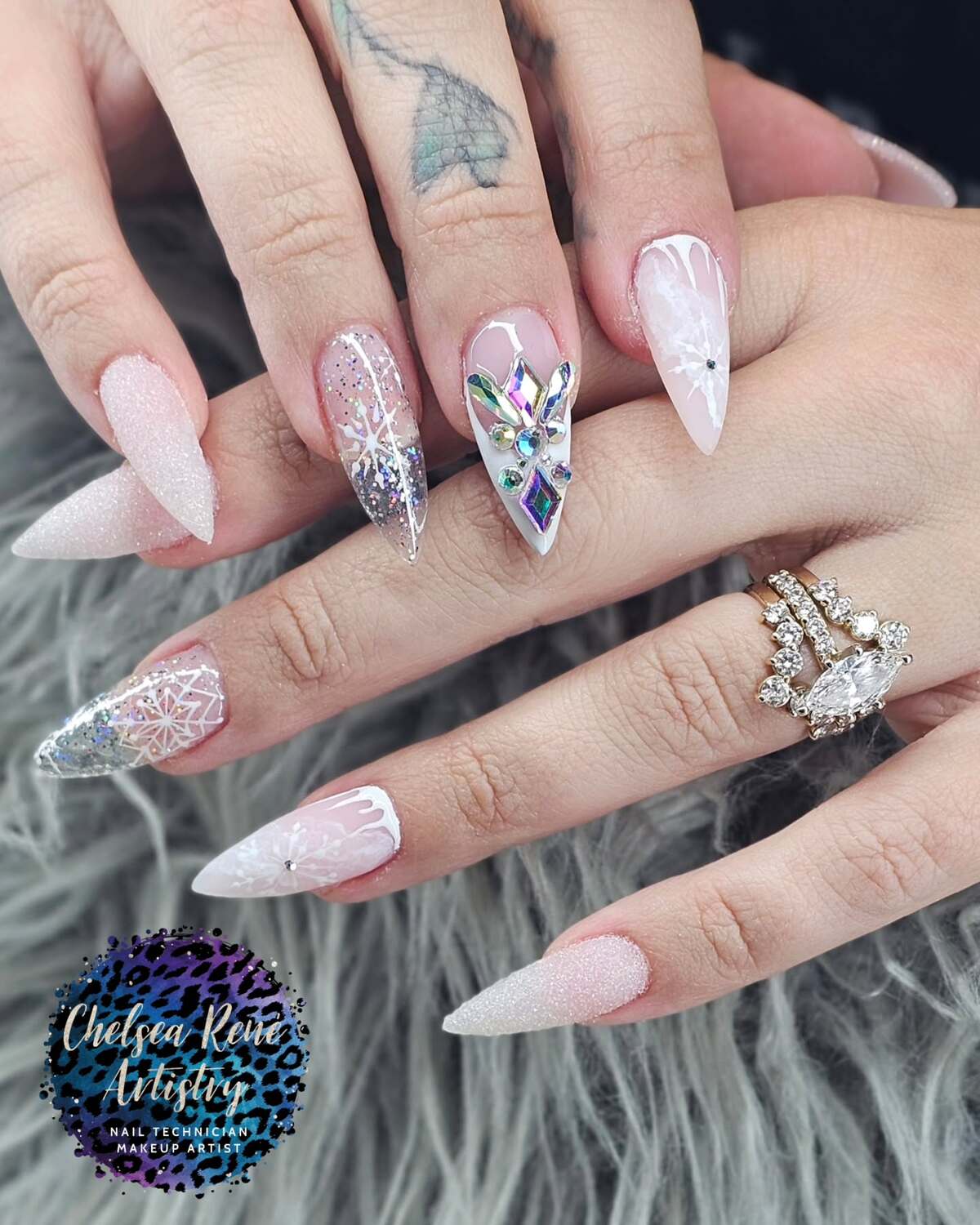 27. Sparkling Snowflake Elegance