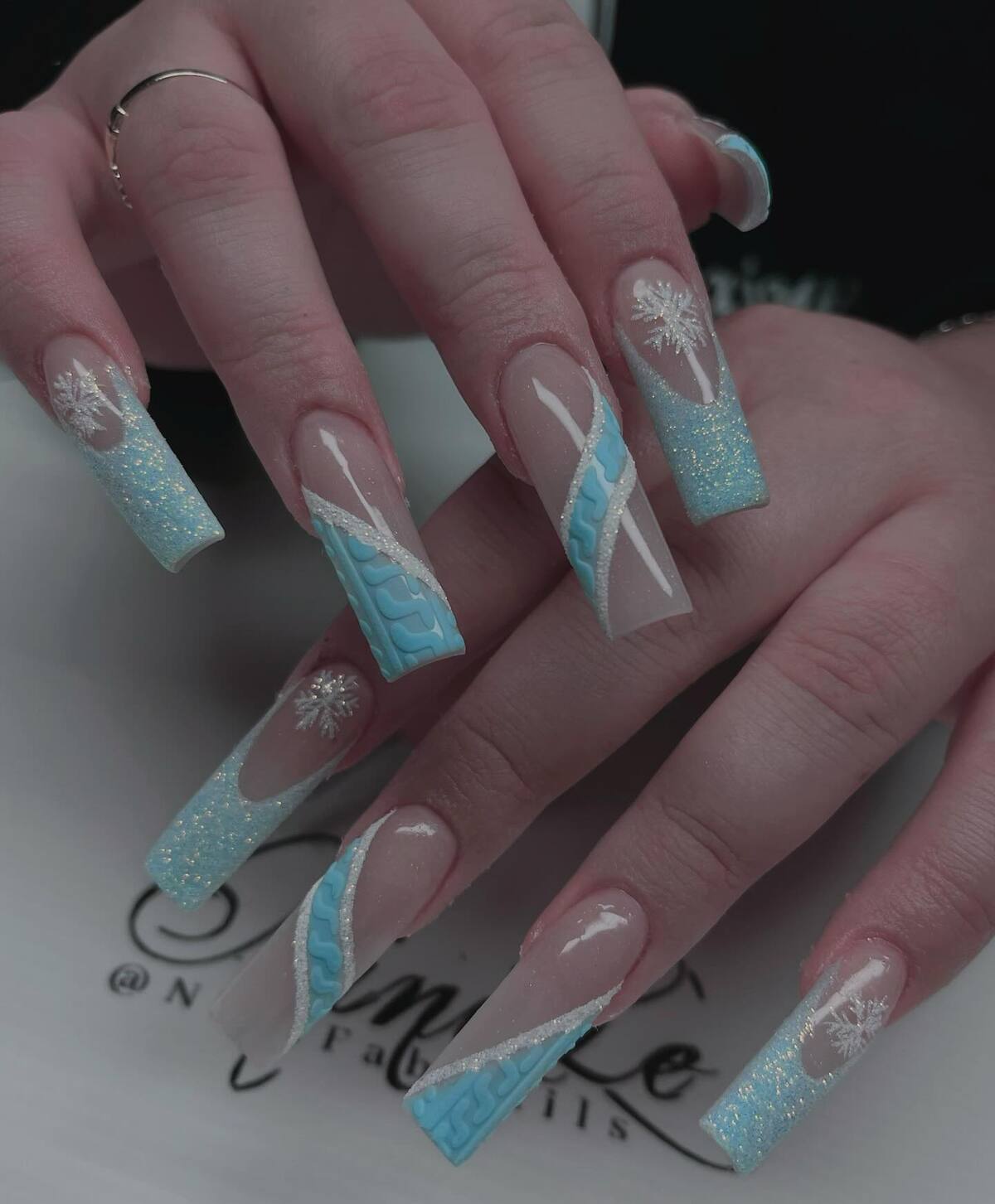 24. Snowflake Knit Glam